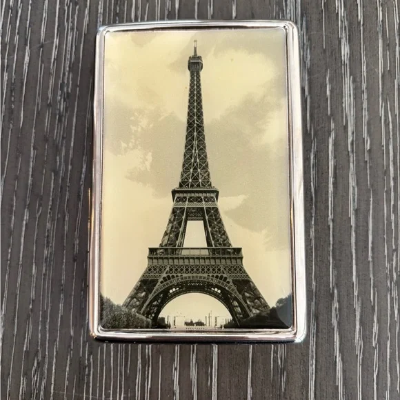 Office | Business Card Cigarette Case Paris Eiffel Tower